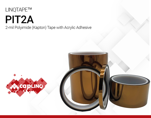 PIT2A | 2-mil Polyimide (Kapton) Tape with Acrylic Adhesive